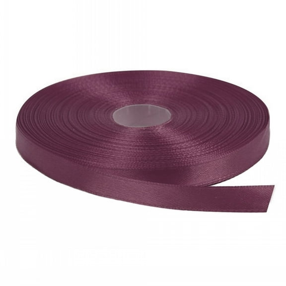Burgundy Solid Color 3/8-Inch Straight Edge Ribbon, 100-Yards