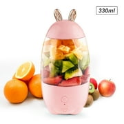 330mL Portable Juicer Electric Mixer Cup USB Rechargeable Mini Smoothie Blender Shakes Handheld Fruit Vegetable Machine Milkshake Juicer Cup for Outdoor Travel Office Home Baby Food Used Sport
