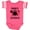 Football Pink and White, variant on Inktastic Valentine's Day Papa's Lovebug Boys or Girls Baby Bodysuit