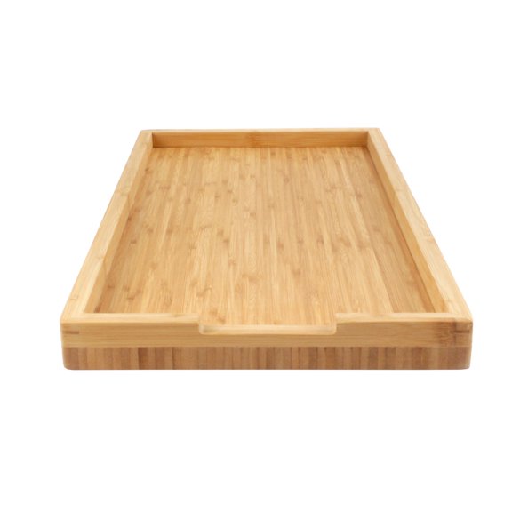 BambooMN Jenn Air Bamboo Range Burner Cover Cutting Board, New Vertical Cut, Large (20.5"x12"x1.57")