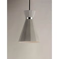 thumbnail image 4 of -7W 1 Led Pendant-7.75 Inches Wide By 10.75 Inches High-Gray/Polished Chrome Finish    -Traditional Installation Et2 Lighting E25036-Gypc, 4 of 10