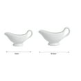 thumbnail image 6 of Homelife White Ceramic Gravy Boat Sauce Server with Large Pour Spout Non-Slip Bottom Gravy Dispenser for Gravy Salad Dressings, 6 of 12