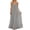 Gray, variant on Abomasnow Backless Cami Dresses for Women Sleeveless Solid Color Lounge Dress Spaghetti Strap Flowy Summer Loose Maxi Sundress