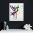 thumbnail image 4 of ONETECH Hummingbird Canvas Wall Art Birds Pictures Set of 3 Framed Poster Watercolor Hummingbirds Painting Printed on Canvas for Kitchen Bedroom  16x20inch, 4 of 4