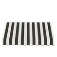 thumbnail image 3 of Awntech 6.38 Ft San Francisco Closed-Sided Fixed Awning Canopy (76.5in x 31in x 24in), Black/White Stripe, 3 of 3