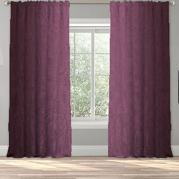 3S Brother's Ombre Window Darkening Curtains Dip Dye Curtain Set of 2 Panels Hanging Rod Pocket & Back Tap Decorative for Bedroom Vertical Shades Symmetrical Curtain Panel Purplish Pink (52"x95" Each)