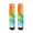 Colorful Tie Dye Pattern-2, variant on Colorful Tie Dye Pattern Men's Mid-calf Crew Socks, Everyday Trainer Socks with Reinforced Heel & Toe, Soft Stretchy Gifts Ideas for Gym Office Home