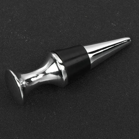 NUOLUX 4Pcs Red Wine Plug Stopper Metal Bottle Sealer with Silicone Ring for Freshness