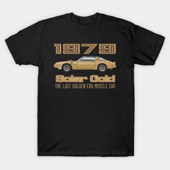 Solar Gold Gold Graphics Factory Colors Trans Am Muscle Art Unisex T-Shirt, sizes up to 3XL