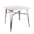 thumbnail image 1 of Dreux Gunmetal Steel Dining Table 30 Inch, 1 of 5