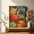 thumbnail image 6 of Artistic Owl with Pumpkins & Autumn Foliage Canvas Print, Suitable for Living Room, Bedroom, Office, Kitchen, Dining Room, 6 of 8