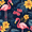 Red Floral Flamingo, variant on Yayeee Faucet Mat for Kitchen Sink 14.7" Diatomite Long Splash Guard Pad, Red Floral Flamingo