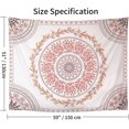 thumbnail image 6 of Pink Boho Floral Tapestry Mandala Pattern Tapestry Wall Hanging for Bedroom Living Room Dorm, 6 of 6