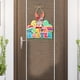 thumbnail image 1 of Decoración de madera para Pascua | Adorno de pared de papel multicolor para Pascua | Decoración ligera de temporada de 32 x 30 cm | Uso en interiores y exteriores | Adorno festivo | Regalo para, 1 of 6