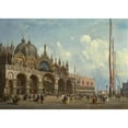 thumbnail image 3 of Adolf Sukkert 18x14 Black Modern Framed Museum Art Print Titled - St Mark's Square, Venice, 3 of 5