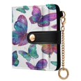 thumbnail image 2 of Small Wallet For Women Bifold Leather Pocket Coin Credit Card Holder With RFID Blocking Colorful Butterflies, 2 of 6