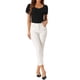 thumbnail image 2 of Cuerpo Inspire Chic Top para Mujer de Manga Corta con Escote Corazón Bodysuits XS Negro, 2 of 5