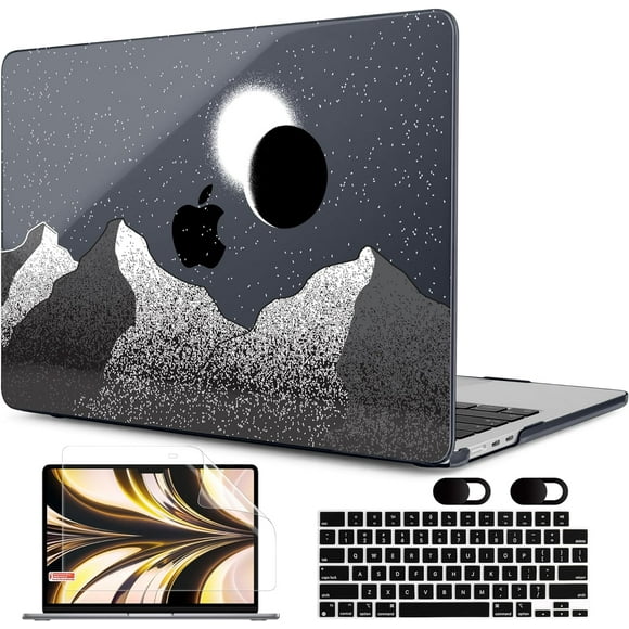 for MacBook Air M3 M2 Case 2024 2022,Fit Model A3113 A2681,Clear Case for MacBook Air 13.6 inch, Laptop Hard
