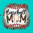 thumbnail image 2 of Baseball Mom Jaguar Print Sports Ladies Racerback Tank Top, Tahiti Blue, Large, 2 of 5