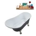 thumbnail image 6 of 55" Streamline N359BNK-IN-BNK Clawfoot Tub and Tray With Internal Drain, 6 of 14