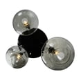 thumbnail image 3 of Meyda 147909 41 in. Euri Tanta 3 Light Cascading Pendant, Mirror Black, 3 of 7