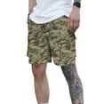 thumbnail image 6 of DDAPJ pyju Men's Camo Cargo Shorts Lightweight Twill Casual Military Work Shorts Ripstop Shorts with Multiple Pockets Gray Green L, 6 of 8