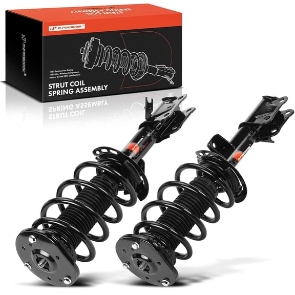 A-Premium Front Pair (2) Complete Strut and Coil Spring Assembly Compatible with Ford Edge 2015-2018 & Lincoln MKX 2016-2018, Driver and Passenger Side