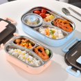 thumbnail image 4 of Mosey Lunch Container Anti-Leakage 1 Set Bento Box with Cutlery Portable Useful for Travel, 4 of 7