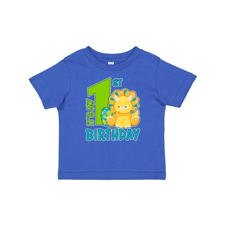 

Inktastic Its My 1st Birthday with Dinosaur Gift Baby Boy or Baby Girl T-Shirt