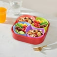 thumbnail image 4 of Rotating Dried Fruit Candy Box | Plastic Compartment Snack Organizer | Round Square Plum Shapes | Assorted Multicolor | Eye-Catching Party Serving Tray | 1 Piece | 27.2x7.5cm, 24.2x7cm, 25x7.5cm, 4 of 6