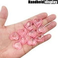 thumbnail image 4 of LYFJXX 200pcs Pink Acrylic Hearts Shaped Crystals Reusable Gems for Table Scatter Photography Accessories Props Decoration for Wedding Decor Photography Props Vase Fillers (22MM Pink Heart-Shaped), 4 of 5