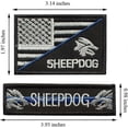 thumbnail image 2 of 2 parches de línea azul fina de perro pastor, parche táctico de bandera de EE. UU., 2 of 4