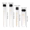 thumbnail image 3 of Miangastore 8PCS/4Set Graduated Glass Test Tube with Screw Caps High Temperature Resistant Calibration Test Tube, 3 of 9