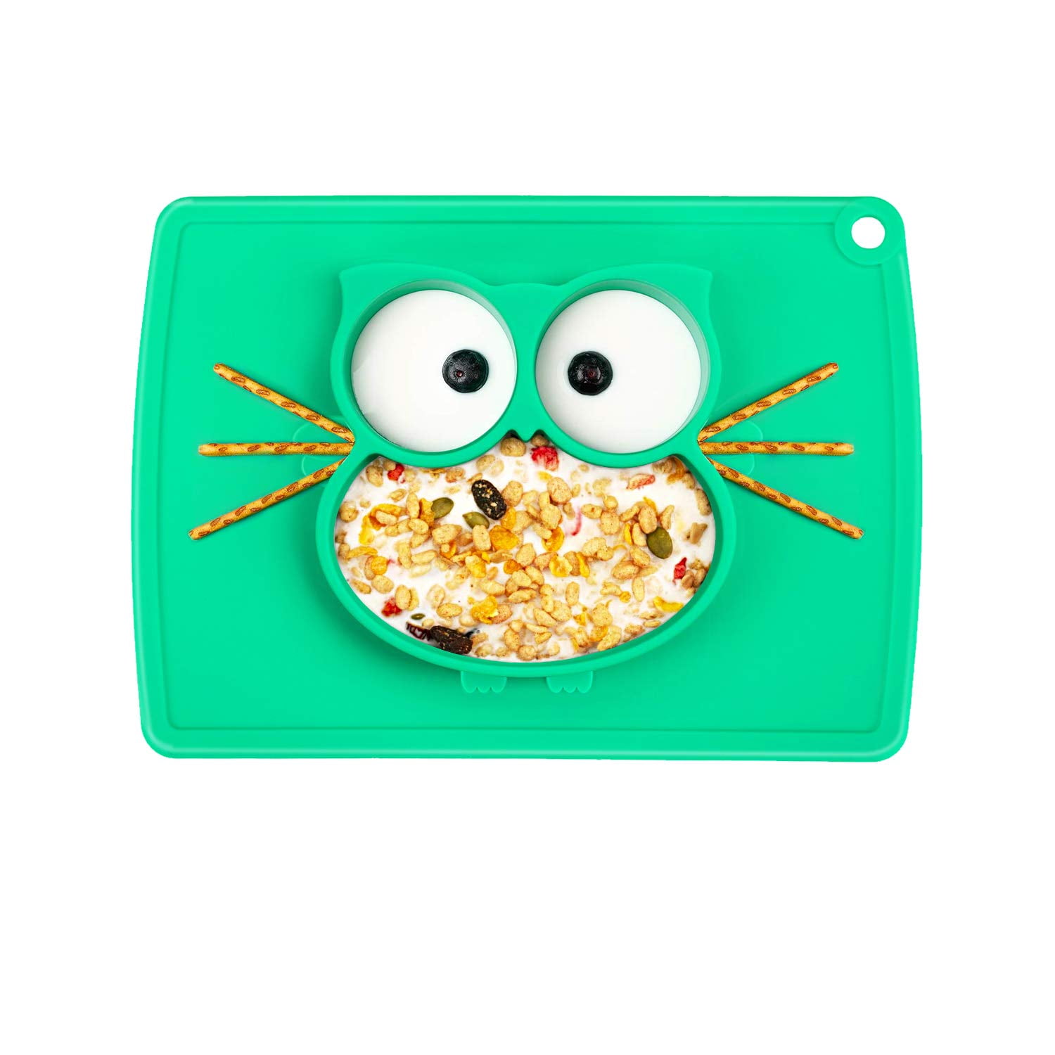 Baby Plate, NonSlip Silicone Placemat With Suction Cup, BpaFree