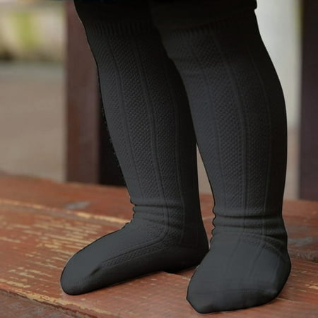 

10 pair kind Girls Boys Uniform Knee High Socks Tube Ruffled Stockings Infants And Toddlers Color Random