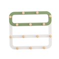 thumbnail image 2 of Ganchos de madera para abrigos, sombreros, armarios, salas de estar y baños. soporte de pared verde, 2 of 9