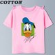 thumbnail image 3 of Camisetas de algodón con estampado de manga corta para niños y niñas, con estampado de dibujos animados de Mickey Mouse de Disney y Anime, de verano, 3 of 5