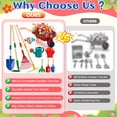 thumbnail image 4 of JoyStone Kids Gardening Tool Set with Wheelbarrow and Watering Can, 16-Piece Set with Wooden-Handle Tools, Ages 3-6, 4 of 10