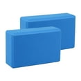 thumbnail image 1 of 2 bloques de , bloques de ejercicio, ligeros, de espuma EVA, accesorios de para gimnasio, entrenamiento, meditación, estiramientos, pilates. Azul marino, 1 of 8