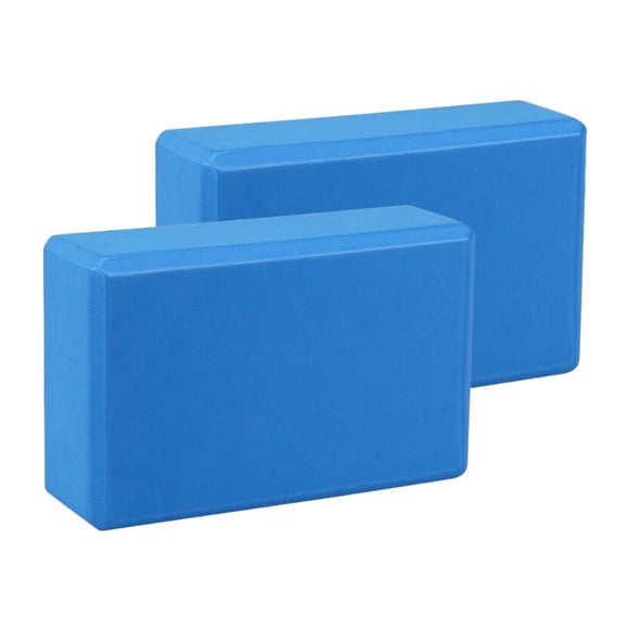 2 bloques de espuma EVA antideslizantes para estiramientos de equilibrio y profundización, accesorios. Azul marino