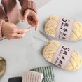 thumbnail image 6 of 5 Strs Milk Yarn 1mm Thick 325m Long Soft Acrylic Crochet Thread for DIY Knitting,Sweaters & Crafts 50g 4-Season Use, 6 of 6
