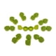 thumbnail image 2 of 10pcs / Estuches de Caja de Inferior forma forma forma con Tapa Abatible - Verde Macarena  Caja de la lente de contacto, 2 of 7