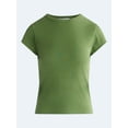 thumbnail image 5 of Free Assembly Women's and Women's Plus Cap Sleeve Tee, Sizes XS-4X, 5 of 5