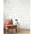 thumbnail image 2 of NextWall Nickel Songbird Chinoiserie Peel and Stick Wallpaper, 2 of 7