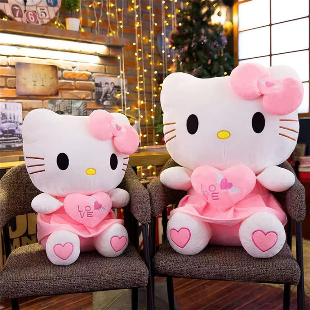 30cm~50cm Hot Kawaii Hello Kitty Plush Toys Pillow Doll Stuffed Animal  Plushies Home Decoration Peluche Girls Birthday Gifts