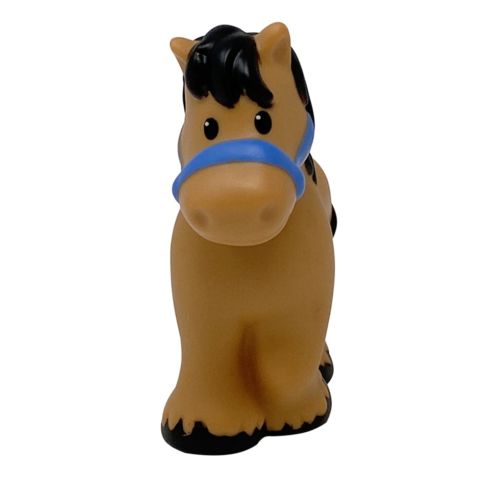 Replacement Part for Fisher-Price Little People Around The Farm Mega Set - CBG45 ~ Replacement Horse ~ Brown with Black Mane and Tail