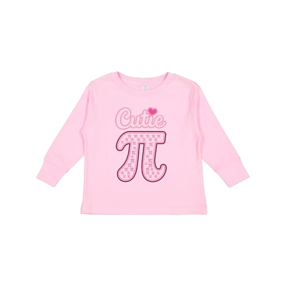 Inktastic Cutie Pi Math Boys or Girls Long Sleeve Toddler T-Shirt
