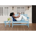 thumbnail image 2 of SERWALL Outdoor Bench for 2-Person, Weather-Resistant HDPE with Aluminum Reinforcement, Supports 660 lbs, Comfortable Seating for Patio, Garden, and Porch, 2 of 9