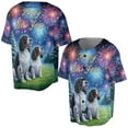 thumbnail image 3 of Happy New Year English Springer Spaniel Family Cheer Winter Midnight Firework All Over Print 3D Baseball Shirt Springers Dog Lover Gifts Softball Sport - 02025, 3 of 6