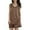A-Brown9, variant on Womens Breathable Allover Print Kimono Robe Lightweight Loose Fit Daily Dressing Gown